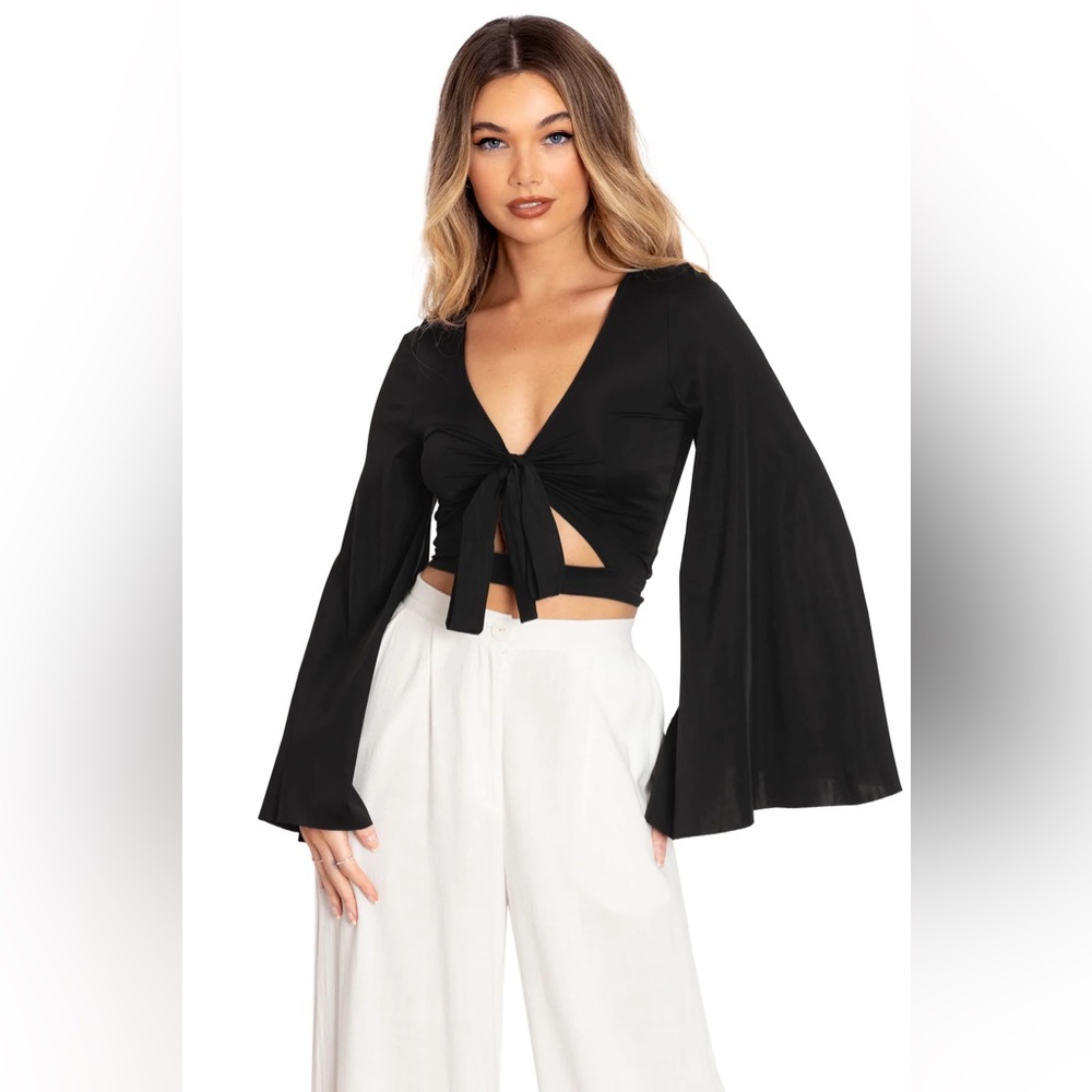 BlackMilk Long Sleeve Sleek Rio Top